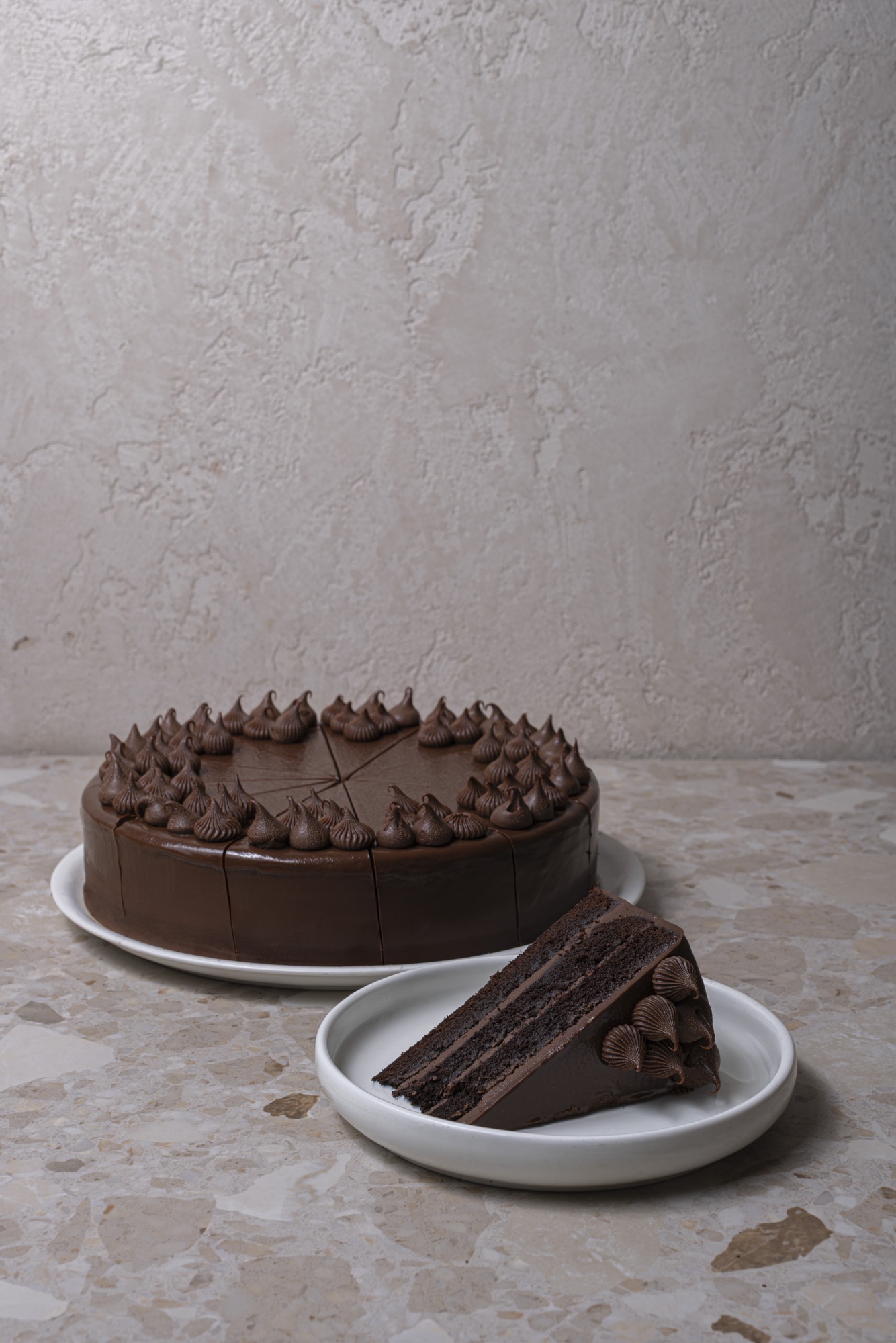 Death by Chocolate cake with rich ganache